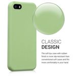 Husa pentru Apple iPhone 5/iPhone 5s/iPhone SE, Silicon, Verde, 42766.79 fotografia produsului View 3 S