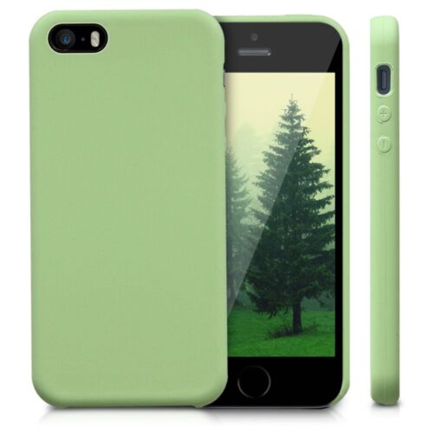 Husa pentru Apple iPhone 5/iPhone 5s/iPhone SE, Silicon, Verde, 42766.79 fotografia produsului