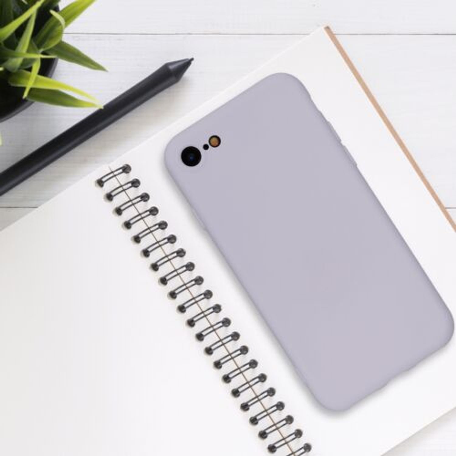 Husa pentru iPhone 8/iPhone 7/iPhone SE 2, Silicon, Mov, 49979.192 fotografia produsului View 3 L