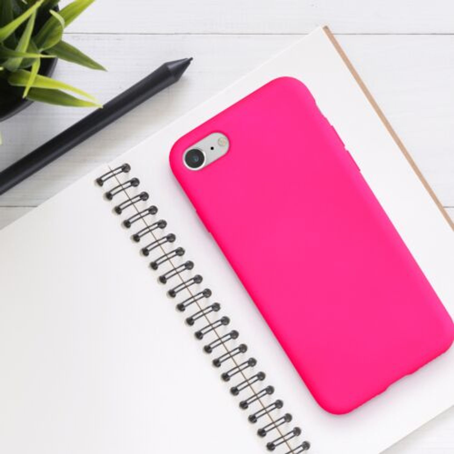Husa pentru Apple iPhone 8/iPhone 7/iPhone SE 2, Silicon, Roz, 49979.77 fotografia produsului View 3 L