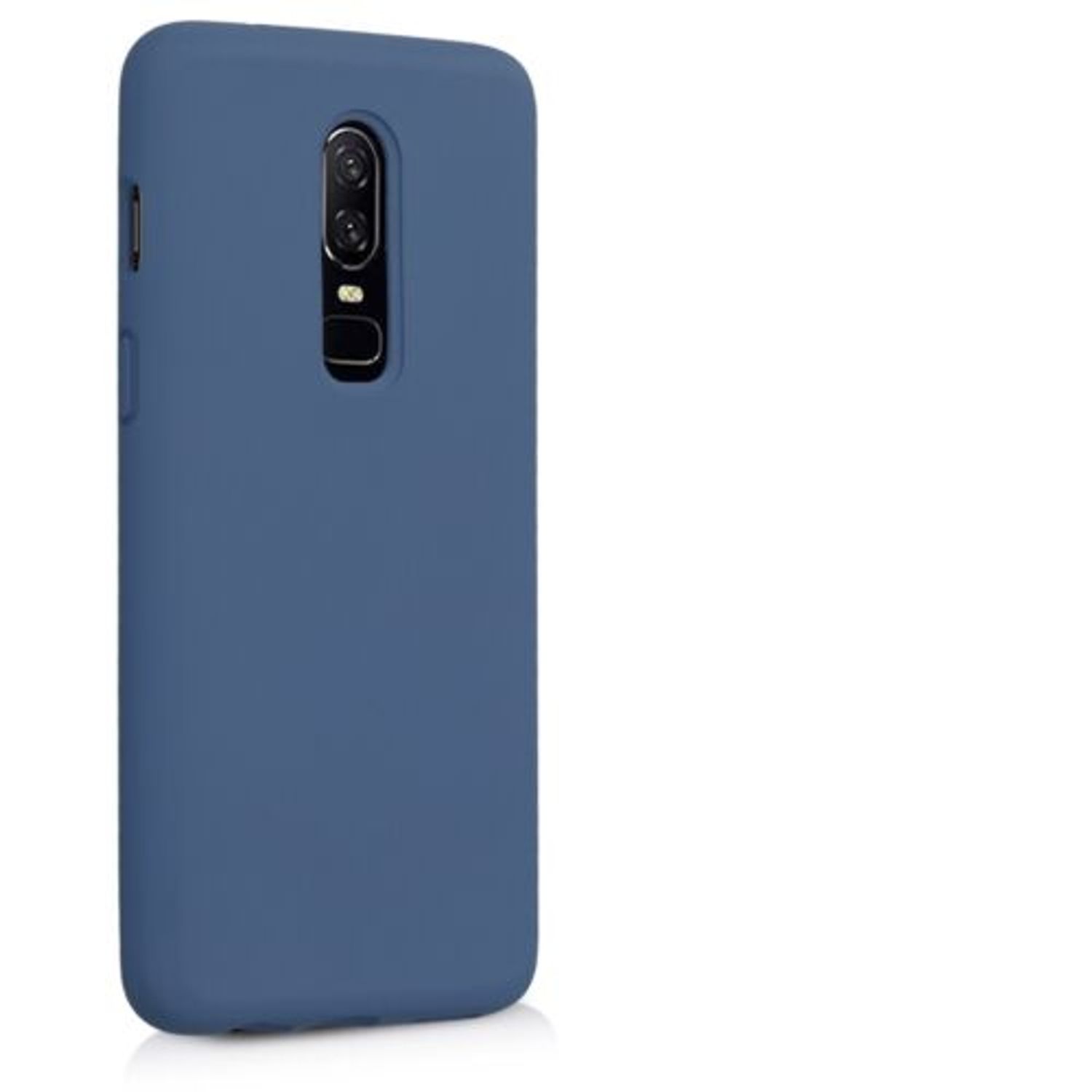 Husa pentru OnePlus 6, Silicon, Albastru, 46122.116 fotografia produsului View 8 L