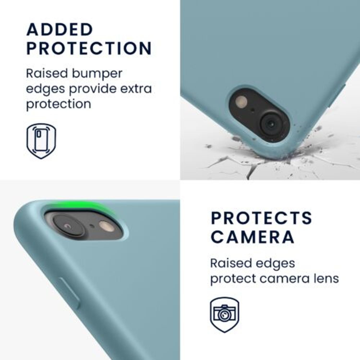 Husa pentru iPhone 8/iPhone 7/iPhone SE 2, Silicon, Albastru, 40225.206 fotografia produsului View 4 L