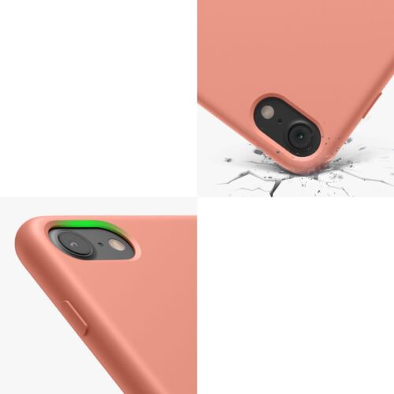 Husa pentru Apple iPhone 8/iPhone 7/iPhone SE 2, Silicon, Rose Gold, 40225.76 fotografia produsului View 9 L