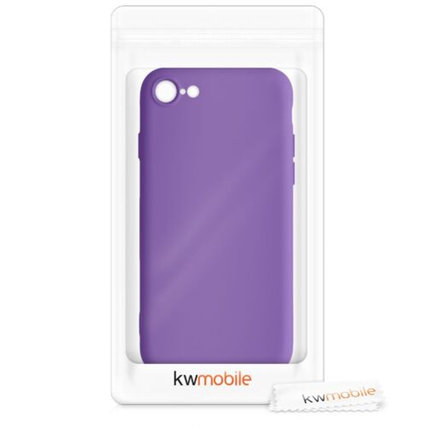 Husa pentru iPhone 8/iPhone 7/iPhone SE 2, Silicon, Mov, 49979.221 fotografia produsului View 2 L