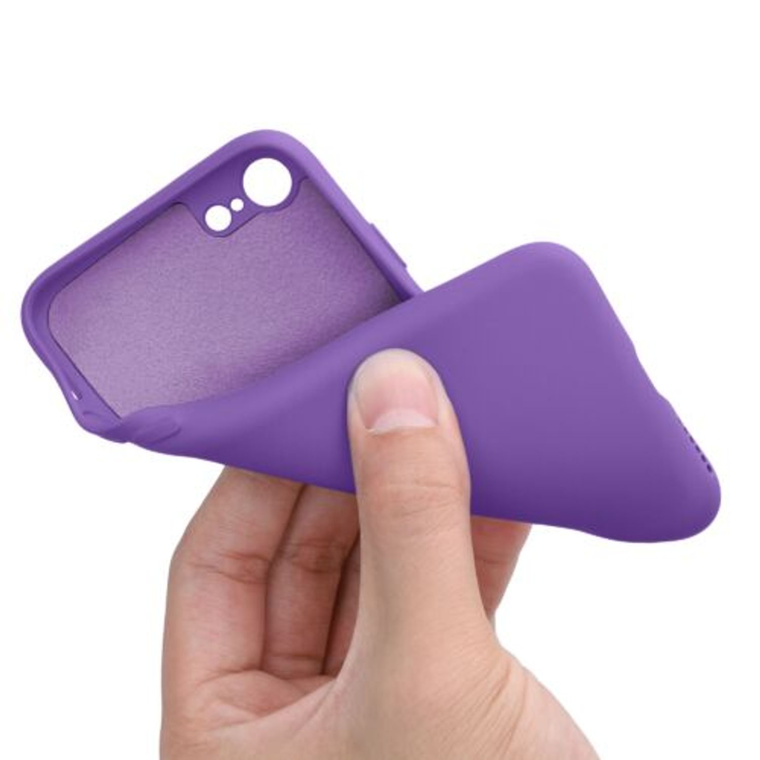 Husa pentru iPhone 8/iPhone 7/iPhone SE 2, Silicon, Mov, 49979.221 fotografia produsului