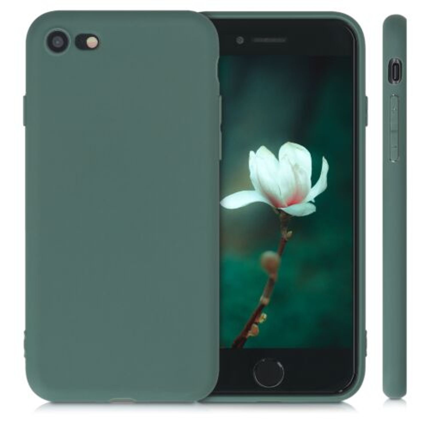 Husa pentru Apple iPhone 8/iPhone 7/iPhone SE 2, Silicon, Verde, 39458.166 fotografia produsului View 2 L