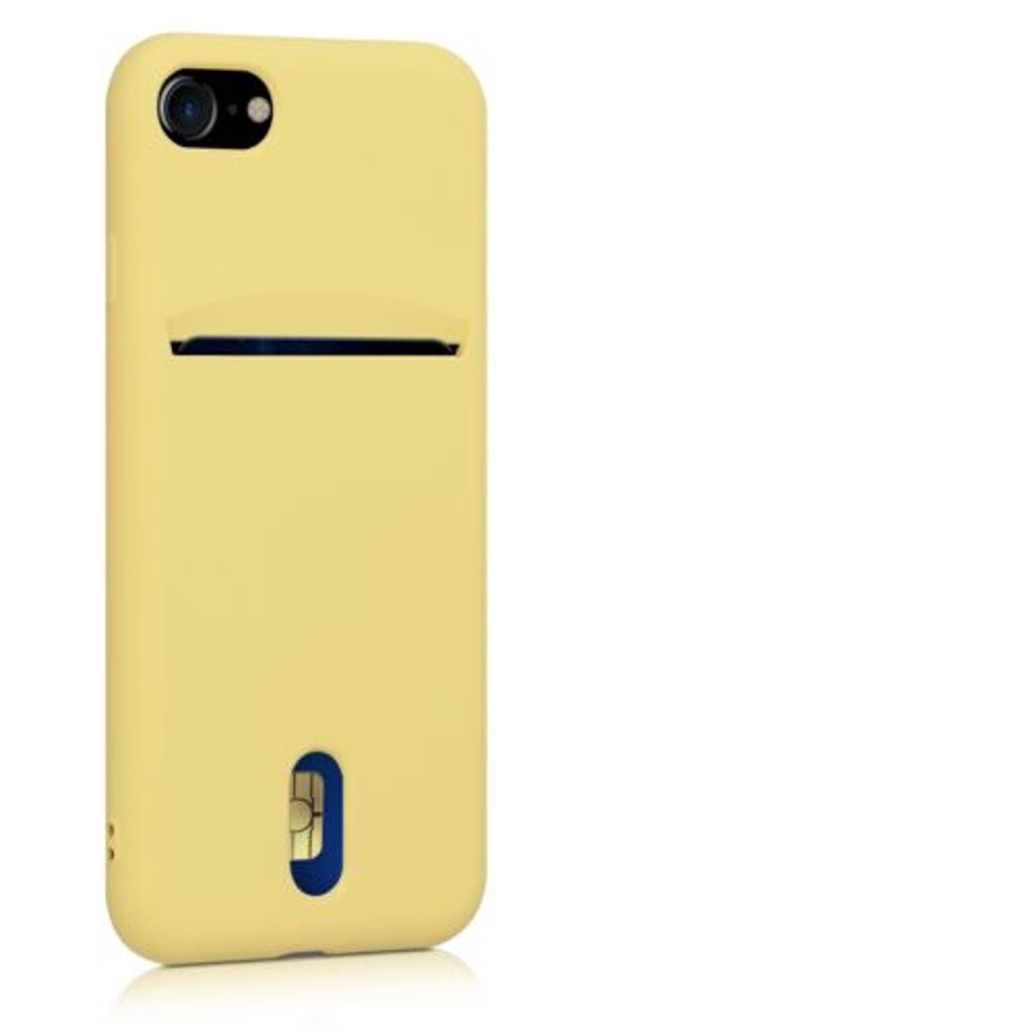 Husa pentru Apple iPhone 8/iPhone 7/iPhone SE 2, Silicon, Galben, 49100.06 fotografia produsului View 8 L