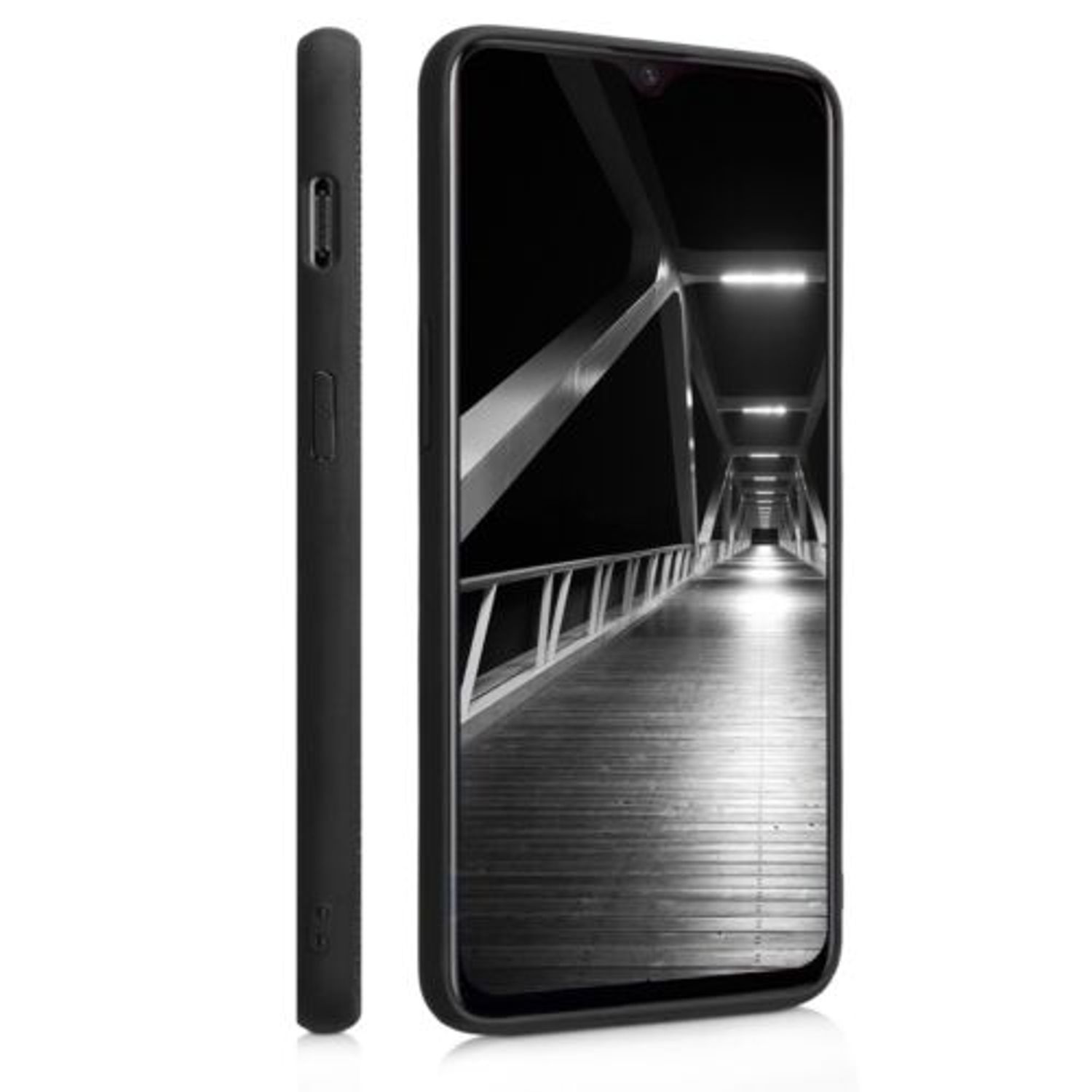Husa pentru OnePlus 6T, Nylon, Negru, 47982.01 fotografia produsului View 3 L