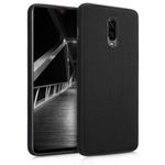 Husa pentru OnePlus 6T, Nylon, Negru, 47982.01 fotografia produsului