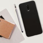 Husa pentru OnePlus 6T, Nylon, Negru, 47982.01 fotografia produsului View 5 S