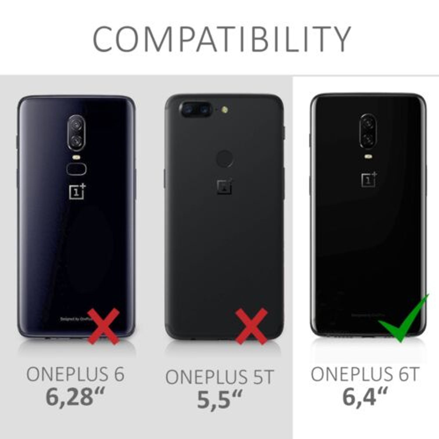 Husa pentru OnePlus 6T, Nylon, Negru, 47982.01 fotografia produsului View 6 L