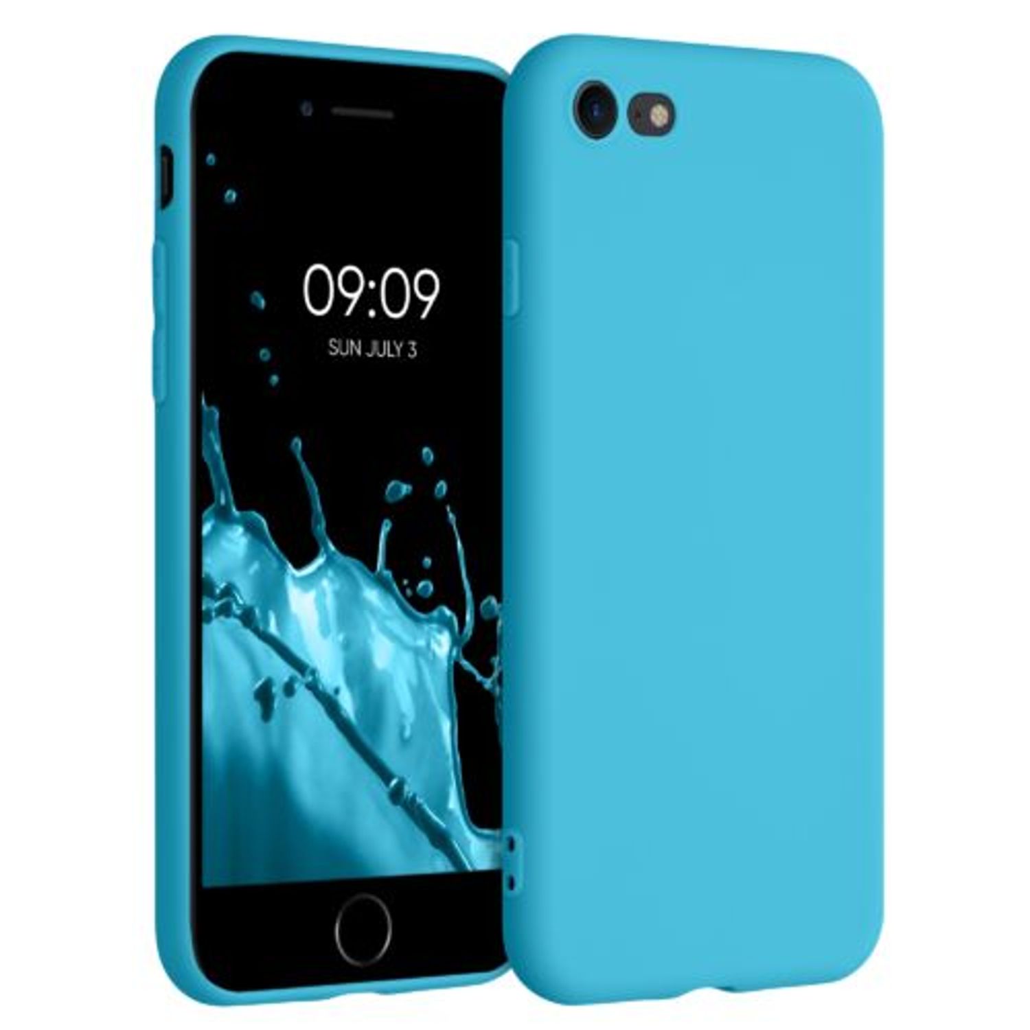Husa pentru iPhone 8/iPhone 7/iPhone SE 2, Silicon, Albastru, 39458.223 fotografia produsului