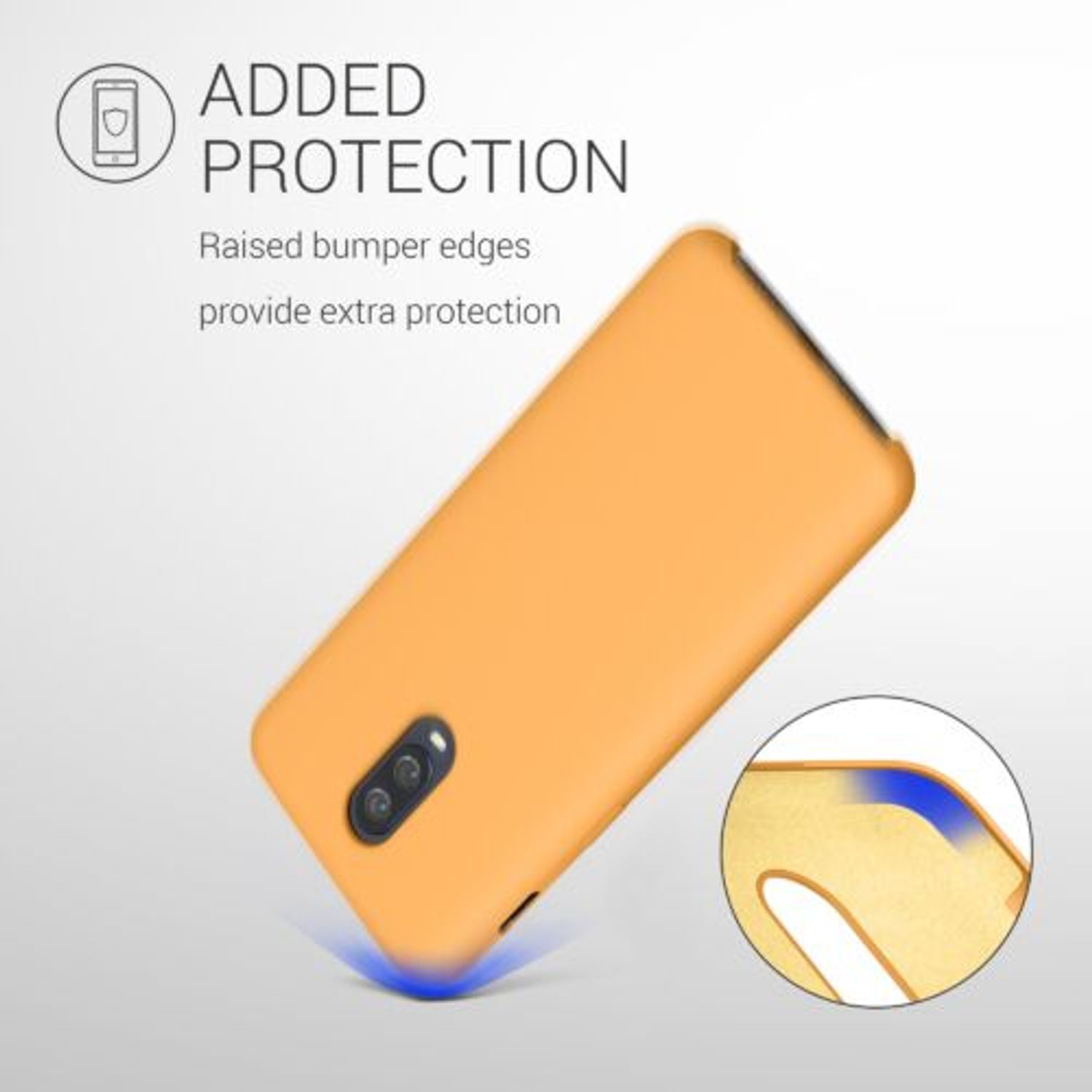 Husa pentru OnePlus 6T, Silicon, Galben, 46316.217 fotografia produsului View 4 L