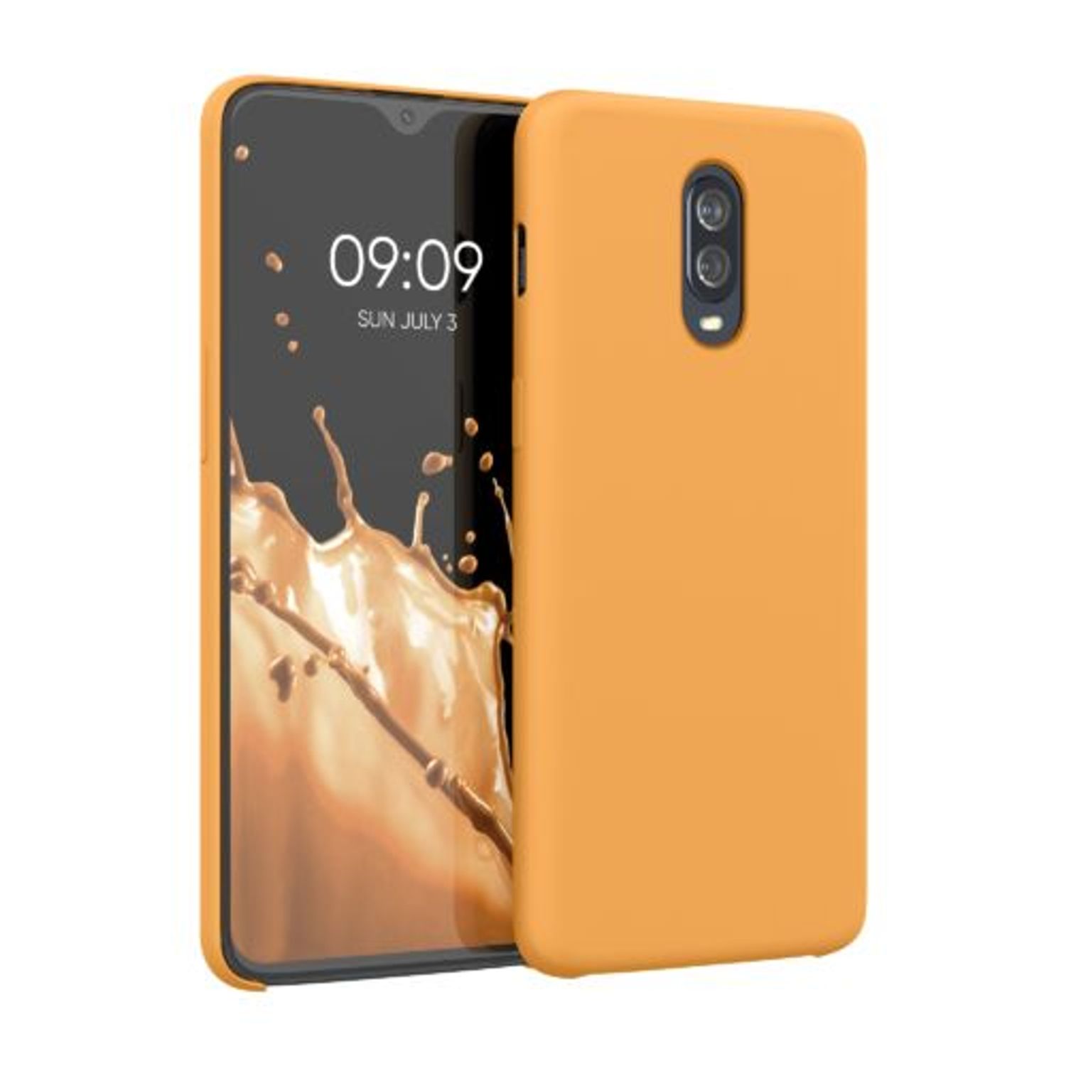 Husa pentru OnePlus 6T, Silicon, Galben, 46316.217 fotografia produsului