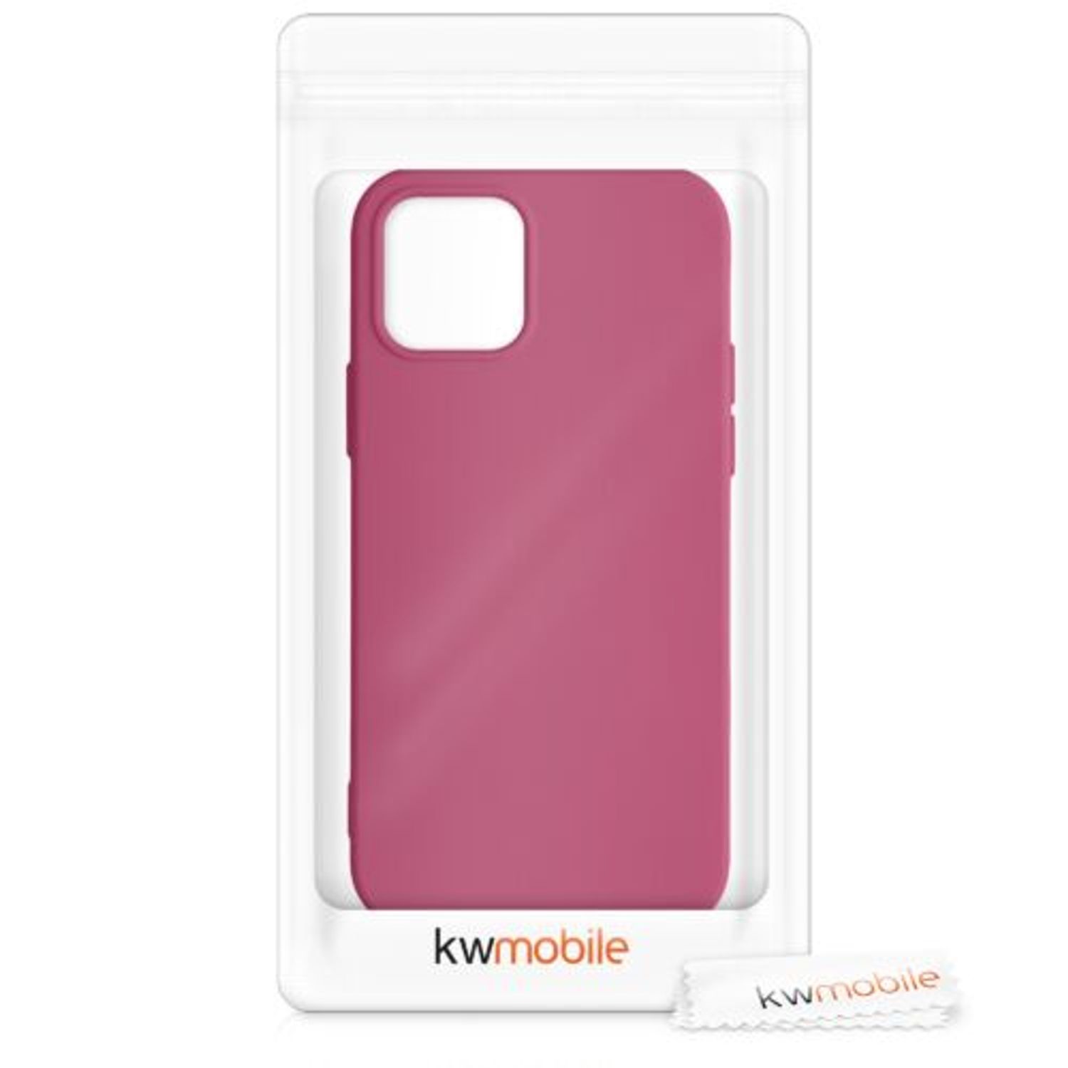 Husa pentru Apple iPhone 12/iPhone 12 Pro, Silicon, Roz, 53844.213 fotografia produsului View 3 L