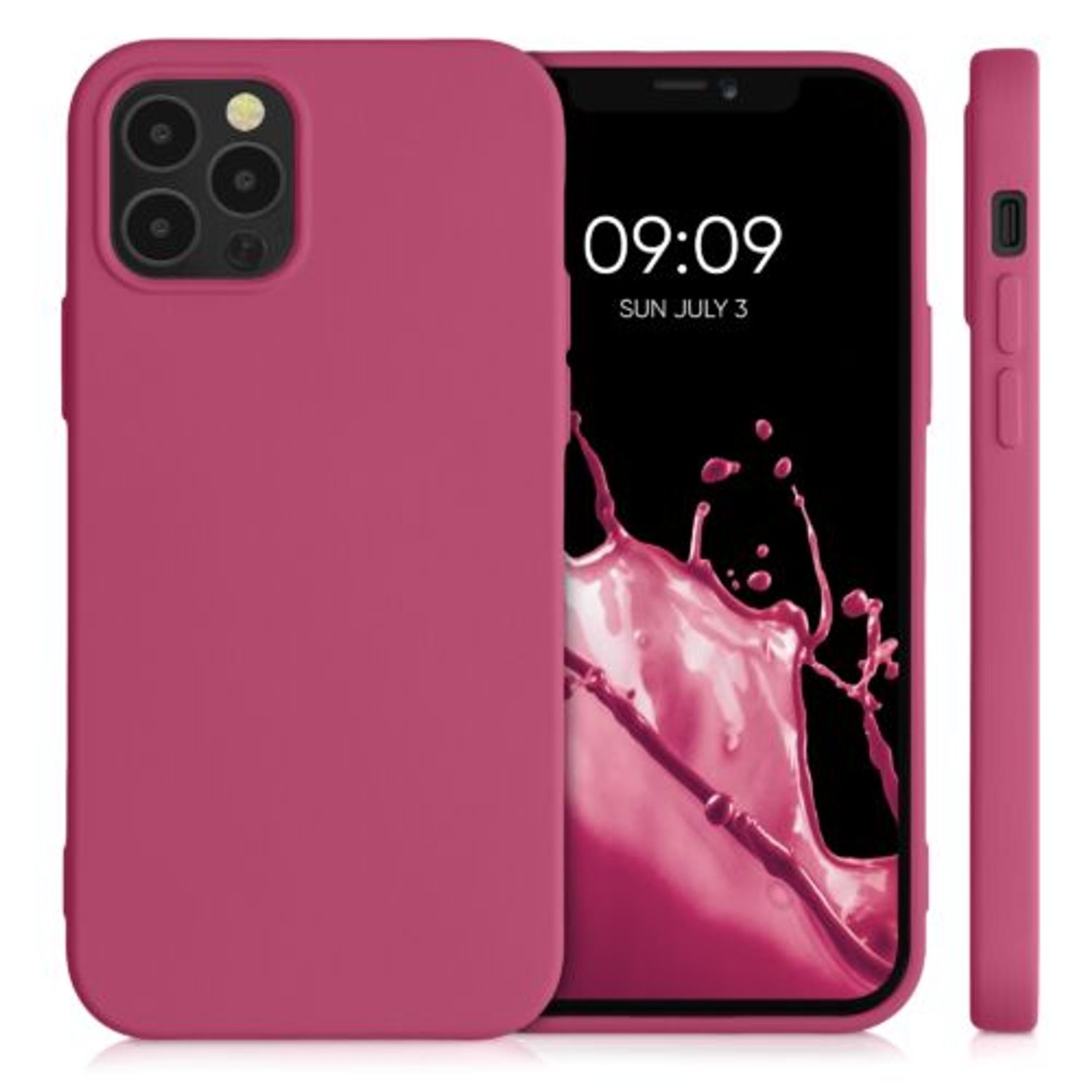 Husa pentru Apple iPhone 12/iPhone 12 Pro, Silicon, Roz, 53844.213 fotografia produsului View 8 L