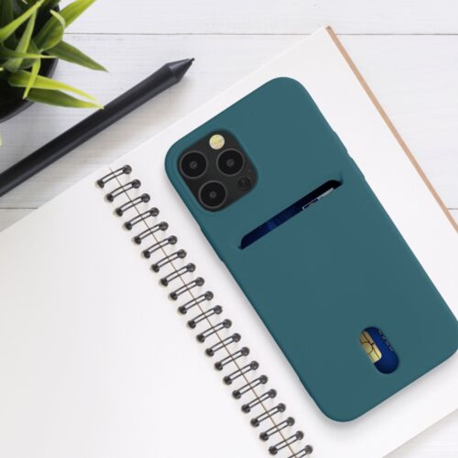 Husa pentru iPhone 12/iPhone 12 Pro, Silicon, Verde, 54513.57 fotografia produsului View 6 L