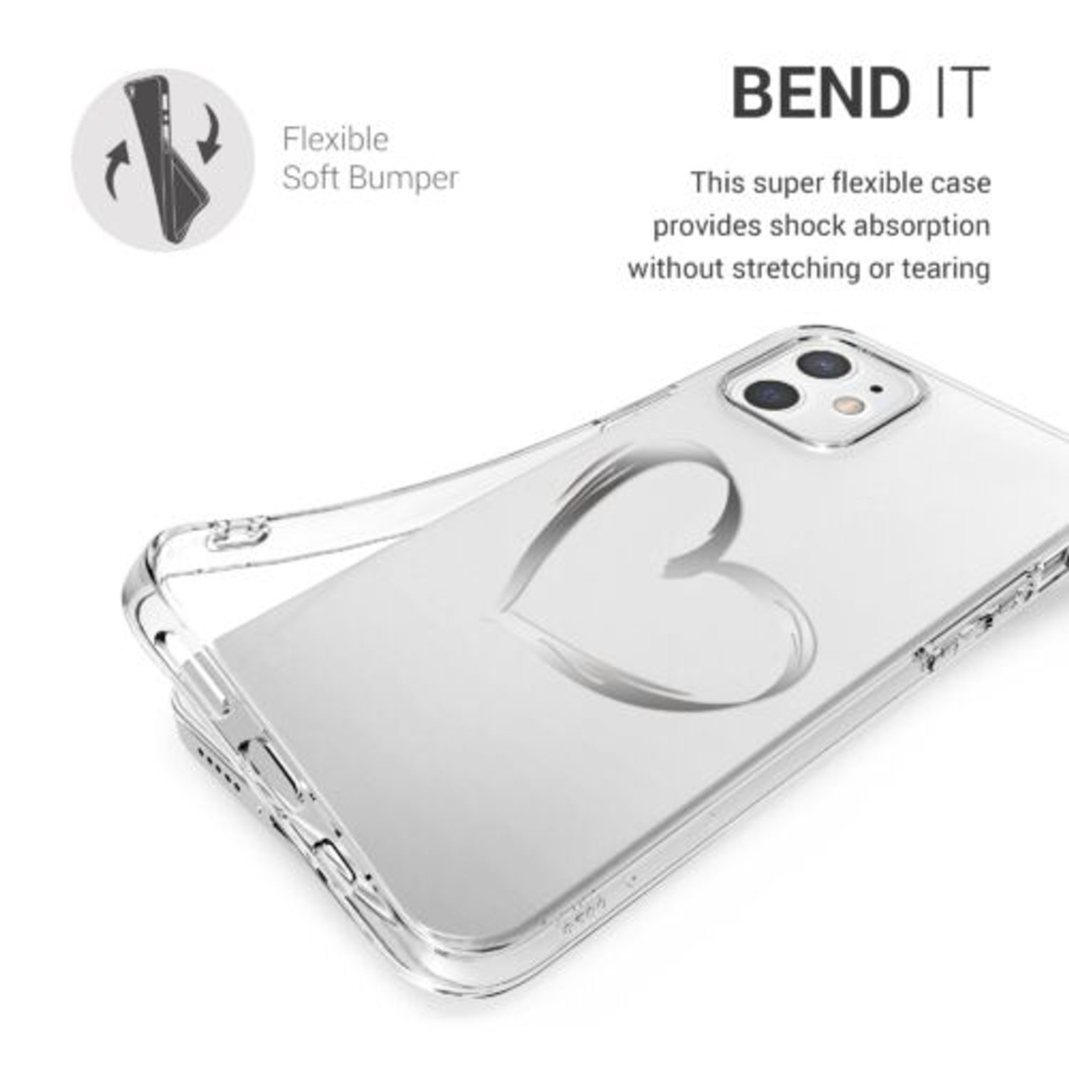 Husa pentru Apple iPhone 12/iPhone 12 Pro, Silicon, Silver, 53035.09 fotografia produsului View 4 L