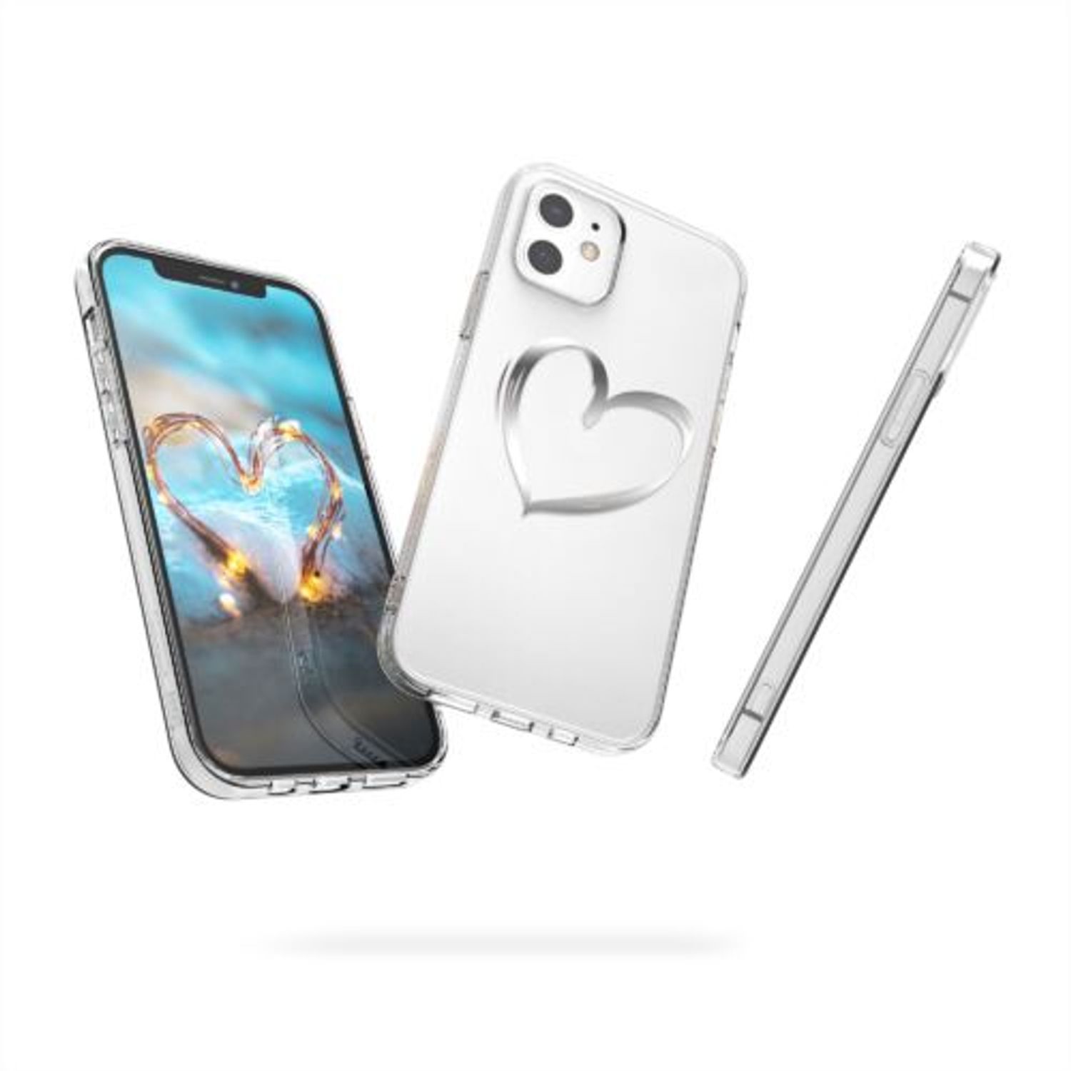 Husa pentru Apple iPhone 12/iPhone 12 Pro, Silicon, Silver, 53035.09 fotografia produsului View 5 L