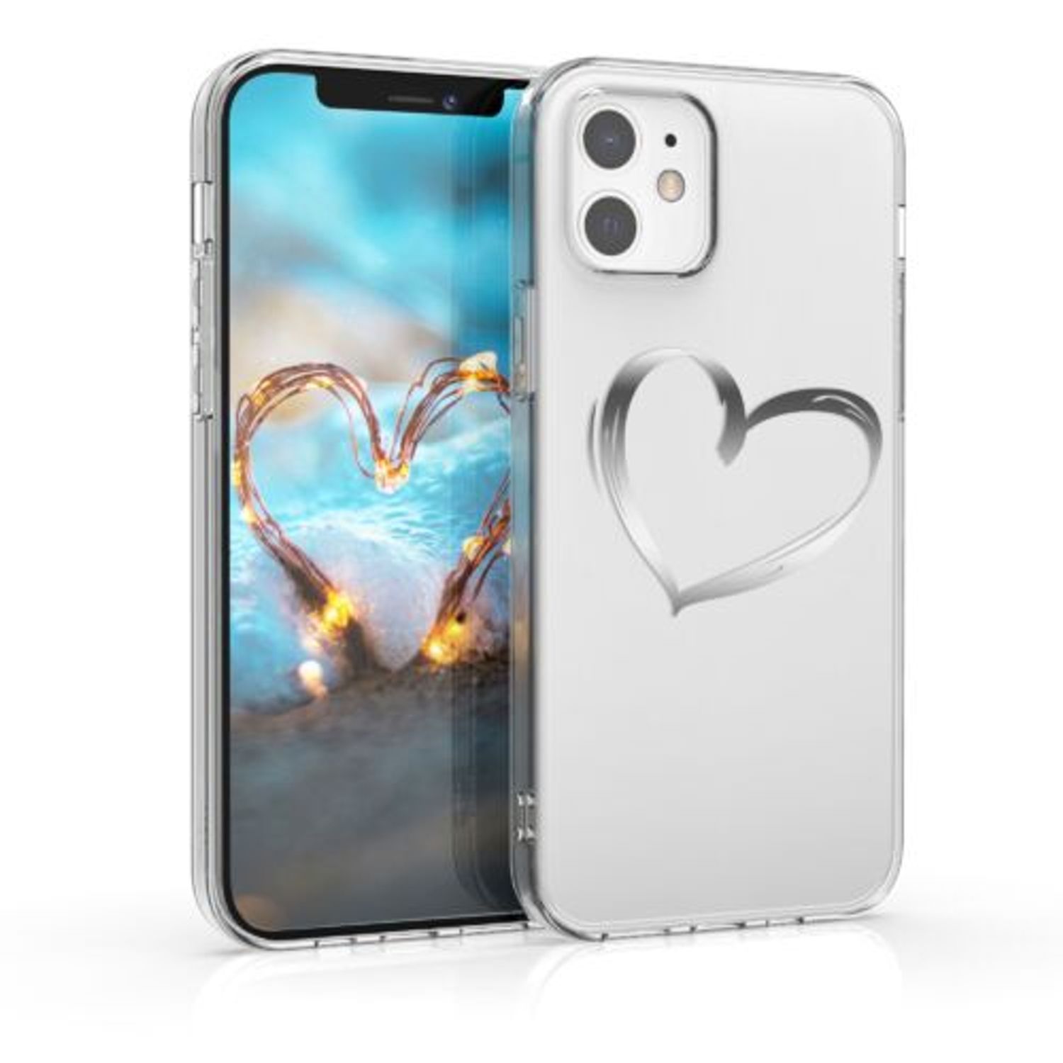 Husa pentru Apple iPhone 12/iPhone 12 Pro, Silicon, Silver, 53035.09 fotografia produsului