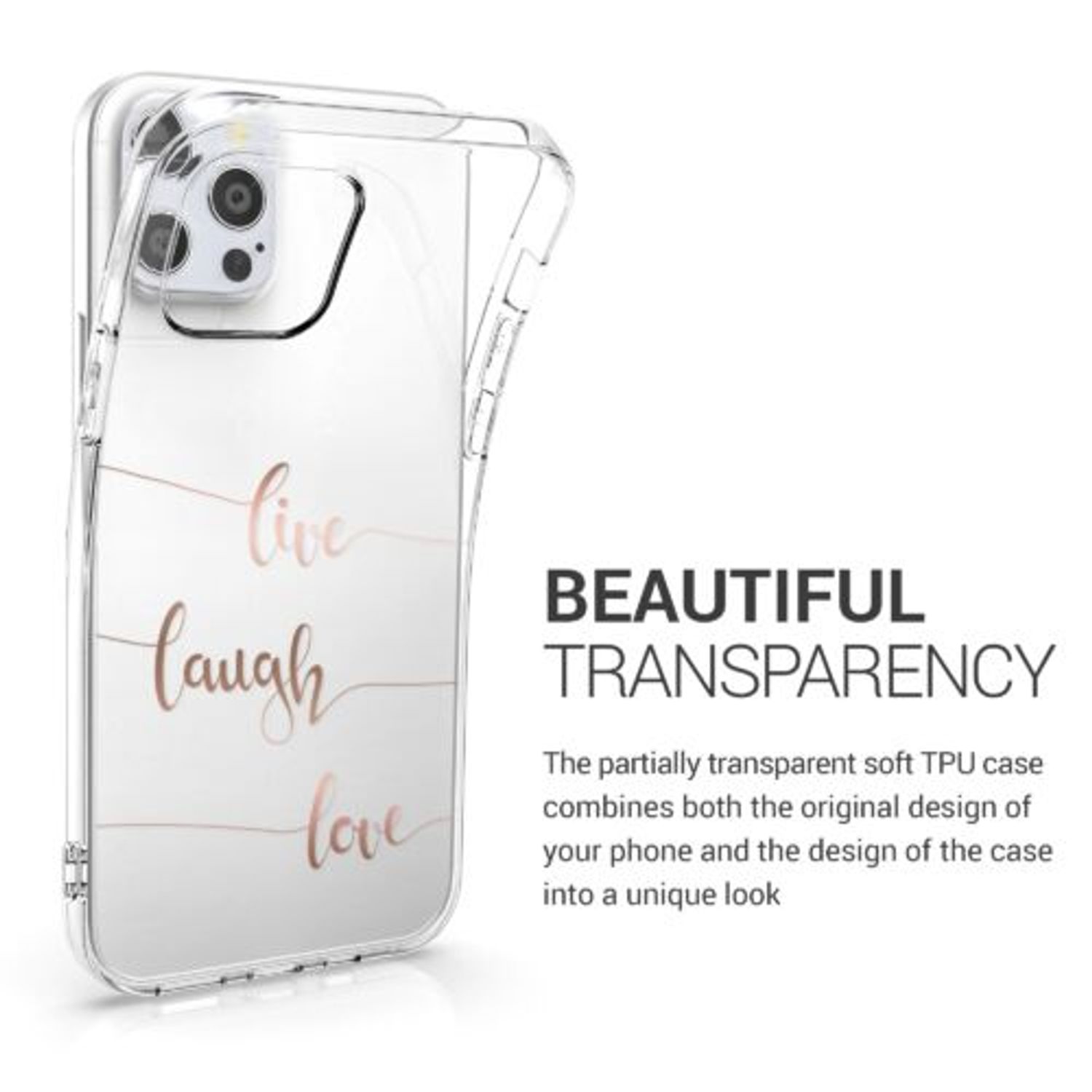 Husa pentru Apple iPhone 12/iPhone 12 Pro, Silicon, Rose Gold, 53035.02 fotografia produsului View 3 L