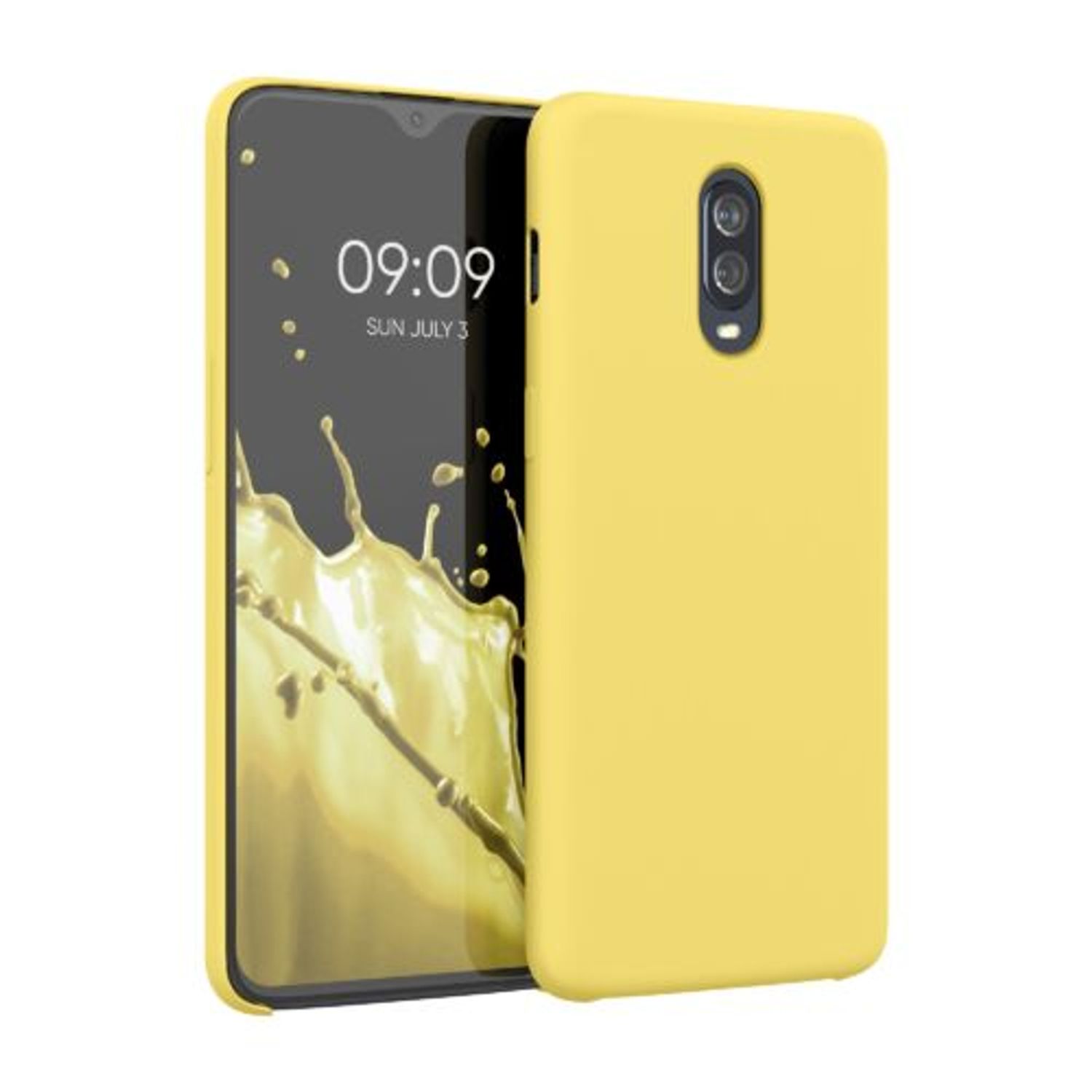 Husa pentru OnePlus 6T, Silicon, Galben, 46316.216 fotografia produsului