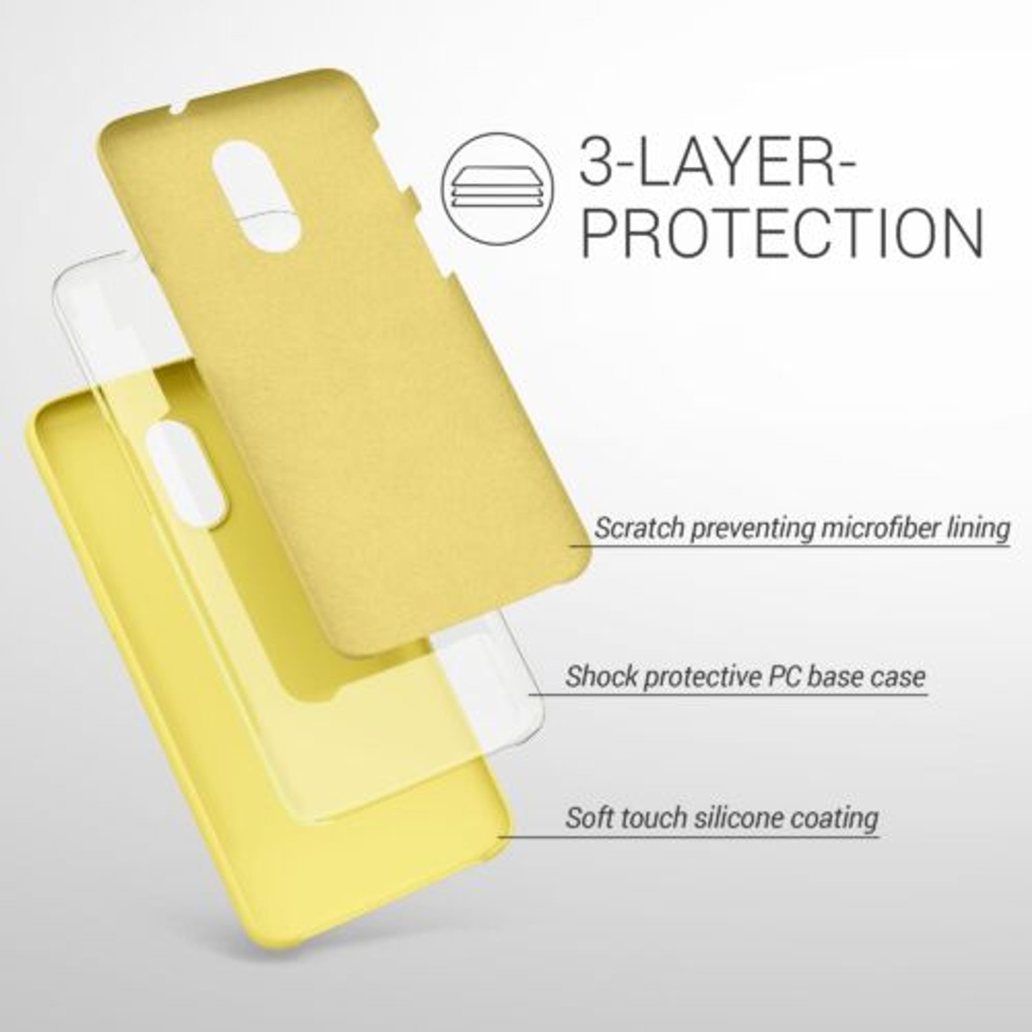 Husa pentru OnePlus 6T, Silicon, Galben, 46316.216 fotografia produsului View 3 L