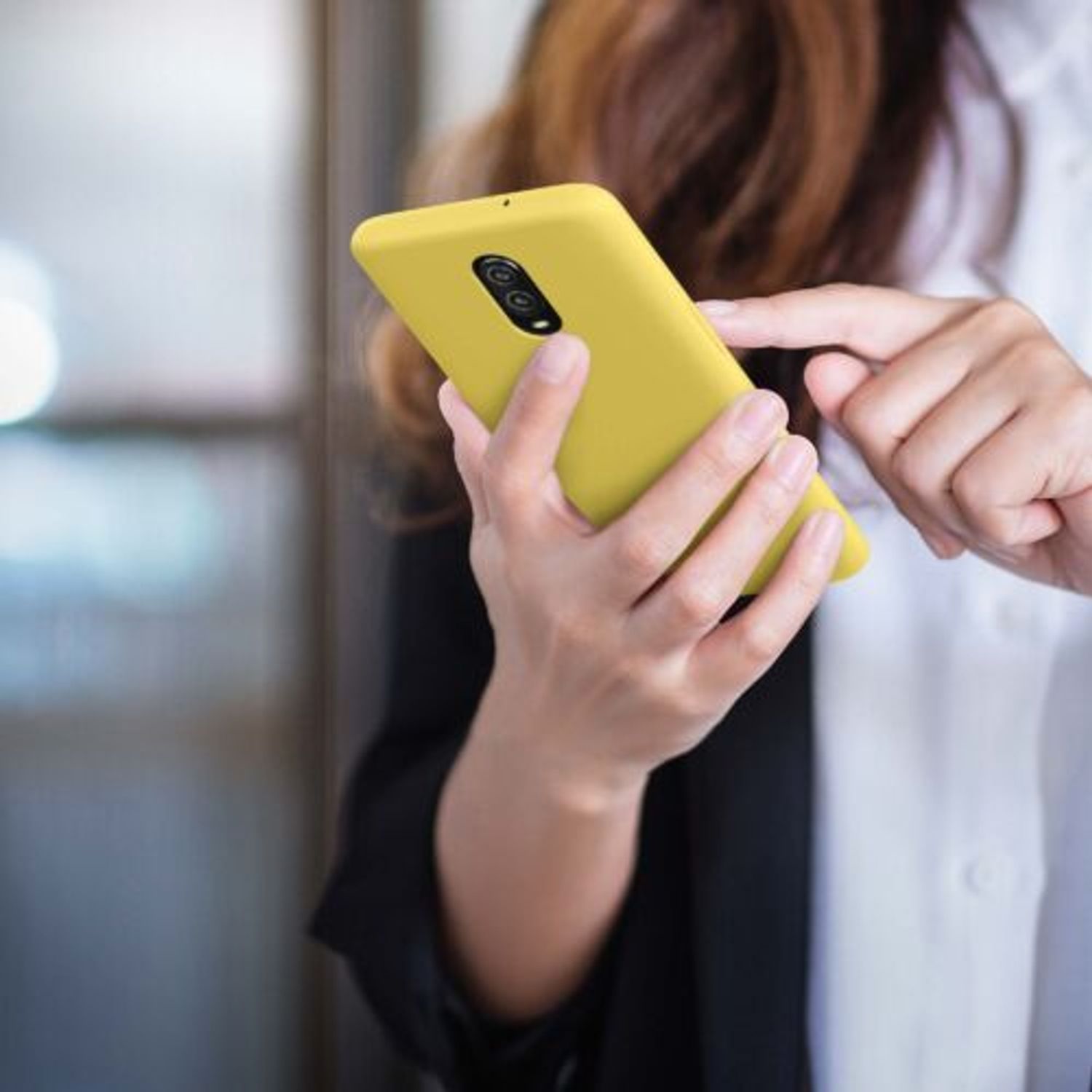 Husa pentru OnePlus 6T, Silicon, Galben, 46316.216 fotografia produsului View 8 L