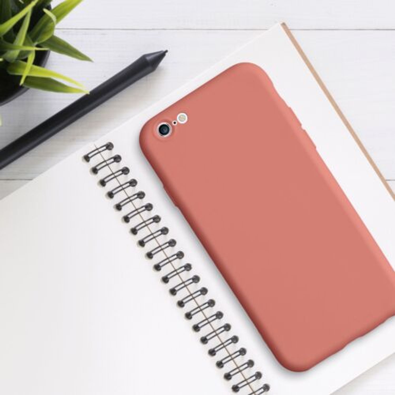 Husa pentru Apple iPhone 6/iPhone 6s, Silicon, Roz, 49980.215 fotografia produsului View 3 L