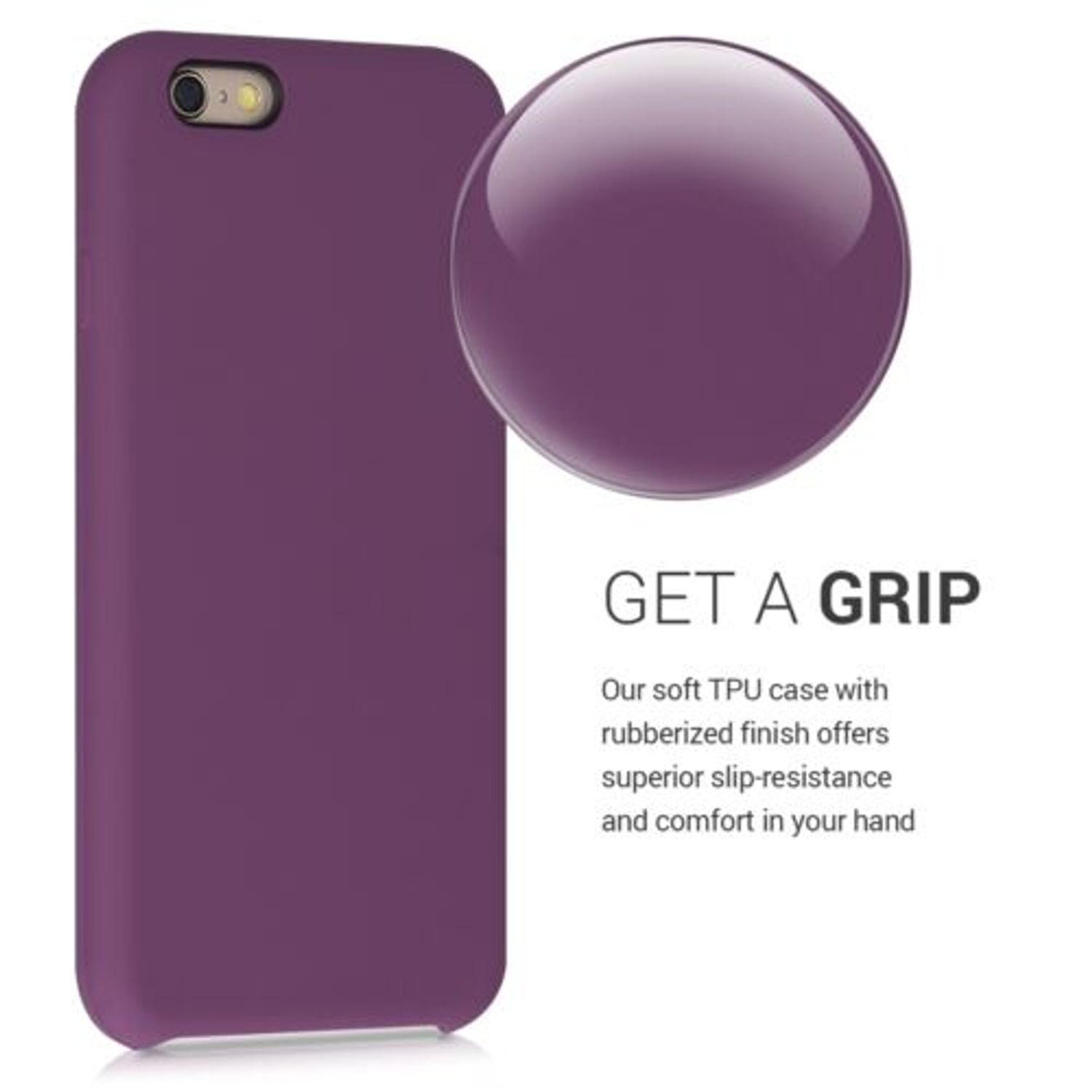 Husa pentru Apple iPhone 6/iPhone 6s, Silicon, Mov, 40223.197 fotografia produsului View 4 L