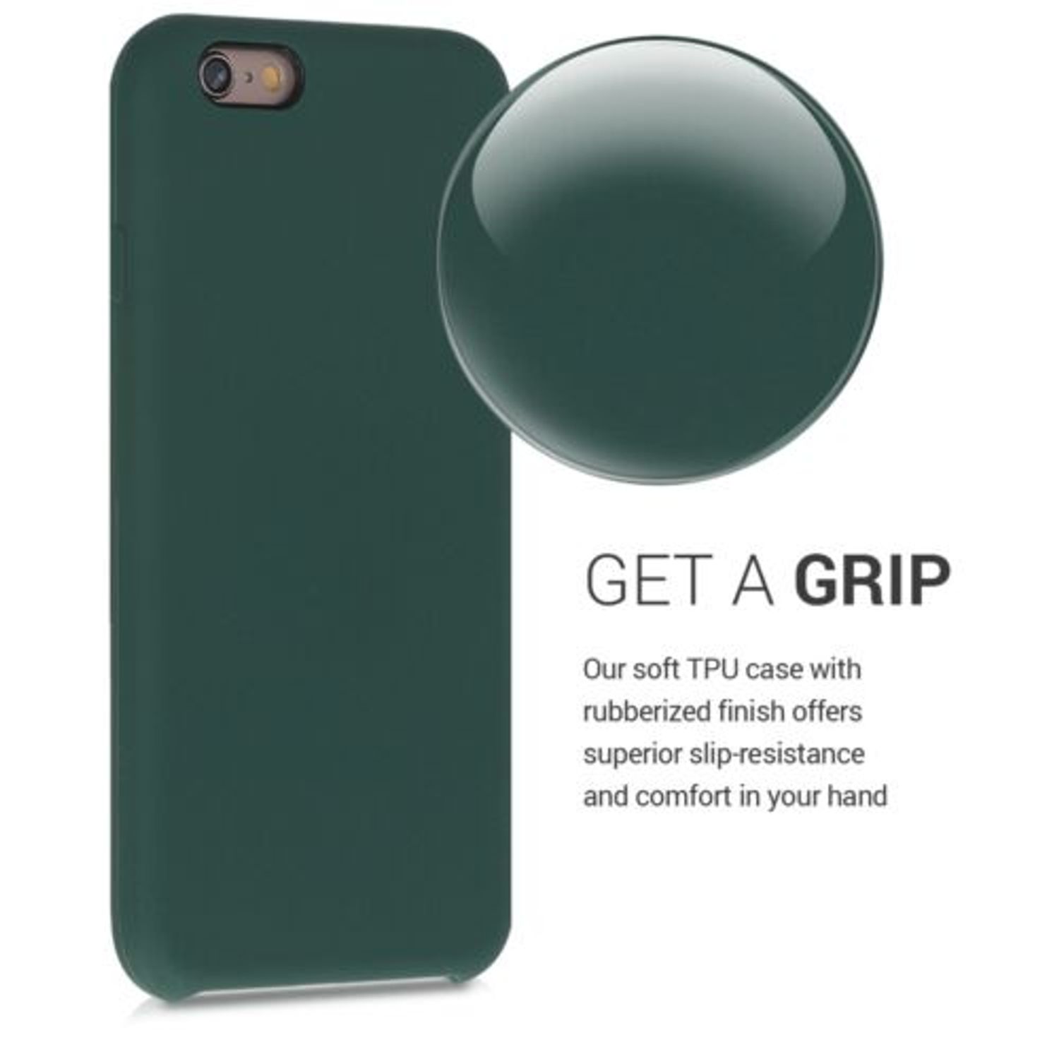 Husa pentru Apple iPhone 6/iPhone 6s, Silicon, Verde, 40223.169 fotografia produsului View 2 L