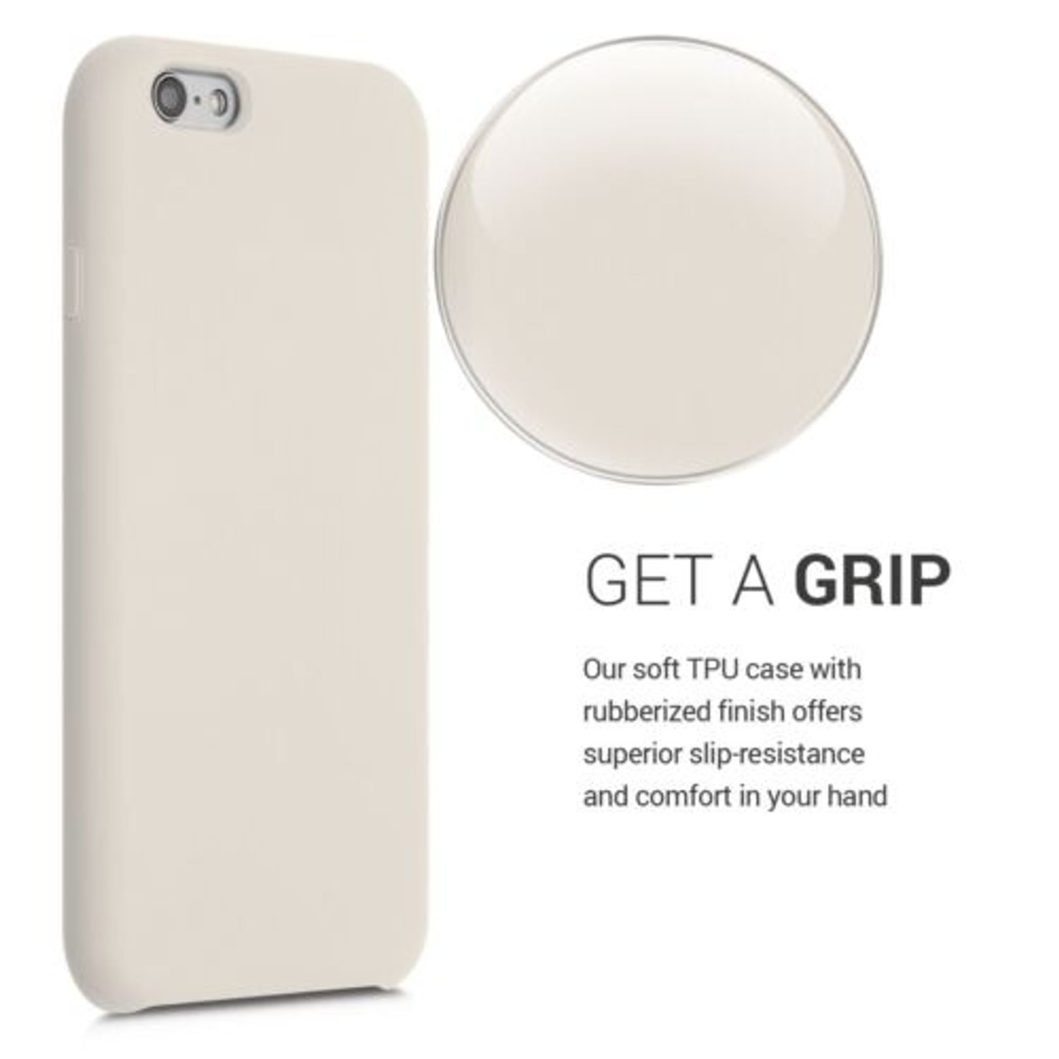Husa pentru Apple iPhone 6/iPhone 6s, Silicon, Bej, 40223.204 fotografia produsului View 4 L