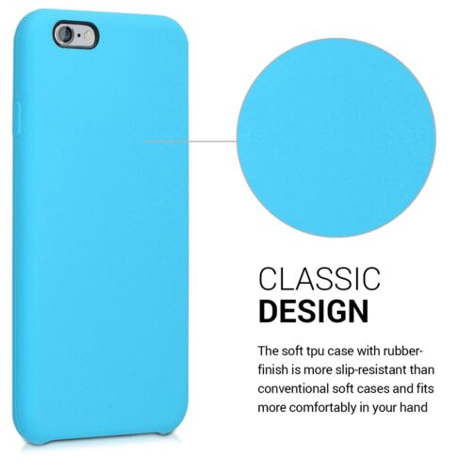 Husa pentru Apple iPhone 6/iPhone 6s, Silicon, Albastru, 40223.23 fotografia produsului View 4 L