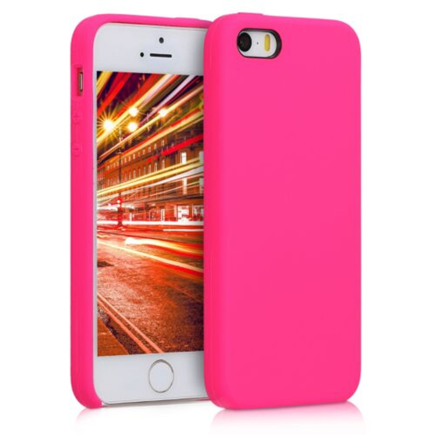 Husa pentru Apple iPhone 5/iPhone 5s/iPhone SE, Silicon, Roz, 42766.08 fotografia produsului