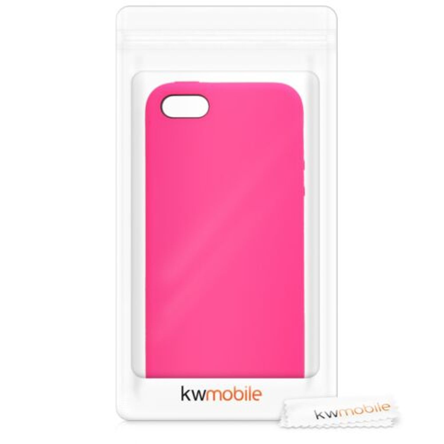 Husa pentru Apple iPhone 5/iPhone 5s/iPhone SE, Silicon, Roz, 42766.08 fotografia produsului View 7 L