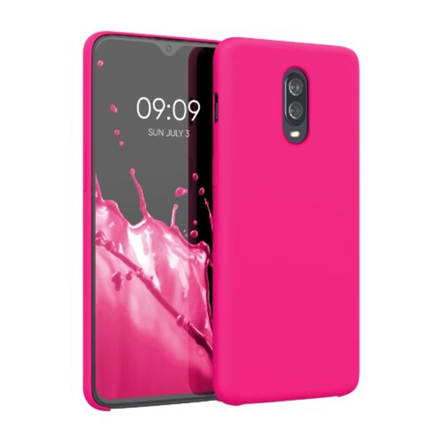 Husa pentru OnePlus 6T, Silicon, Roz, 46316.77 fotografia produsului View 9 L
