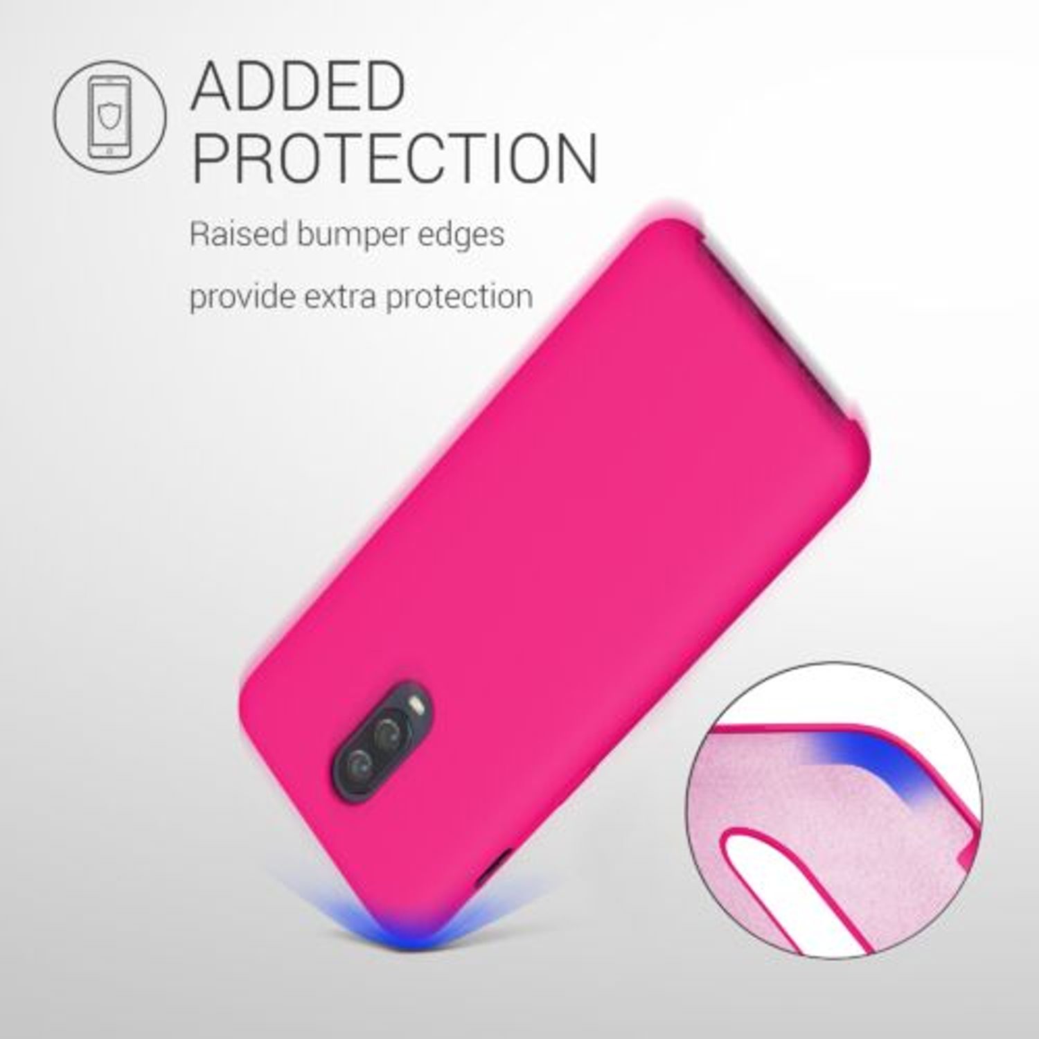 Husa pentru OnePlus 6T, Silicon, Roz, 46316.77 fotografia produsului View 4 L