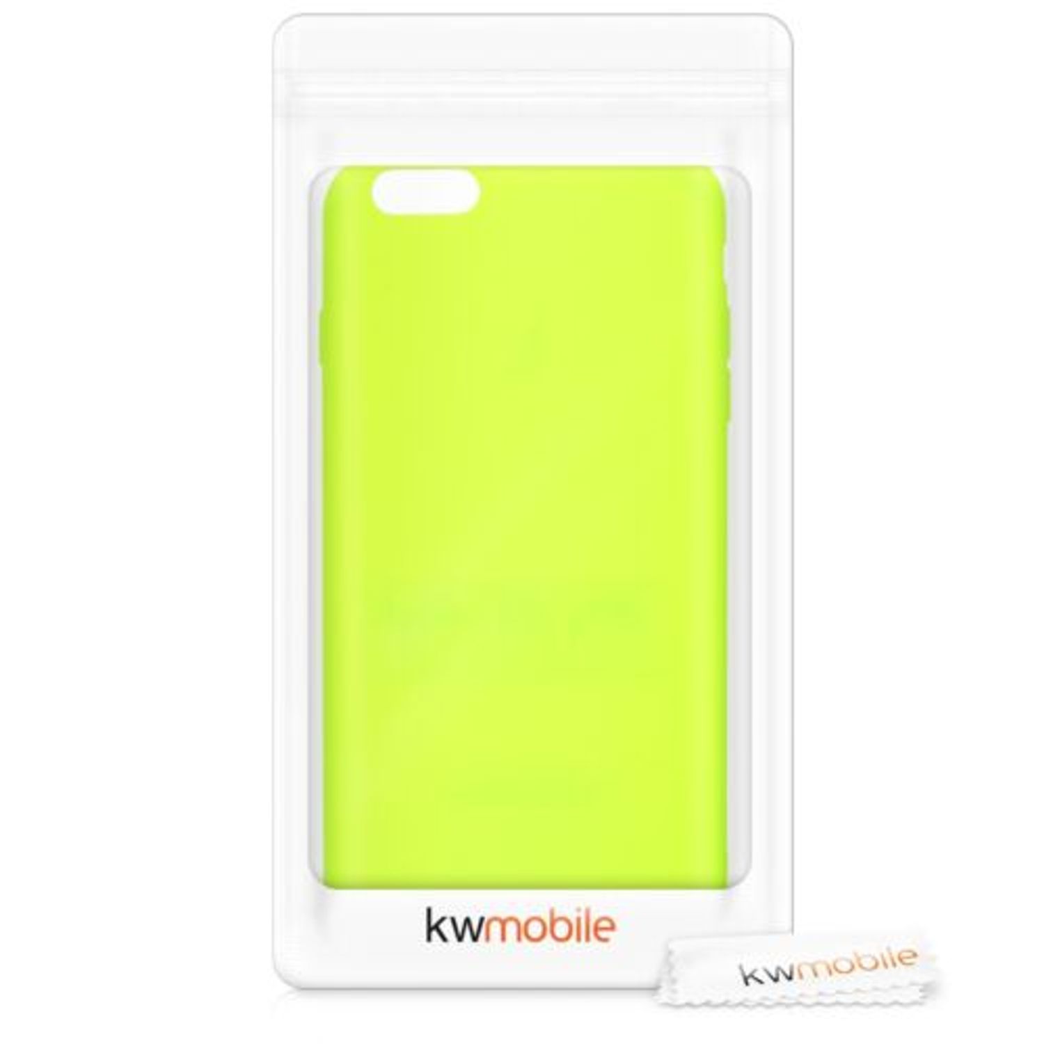 Husa pentru Apple iPhone 6 Plus/iPhone 6s Plus, Silicon, Galben, 45211.75 fotografia produsului View 7 L