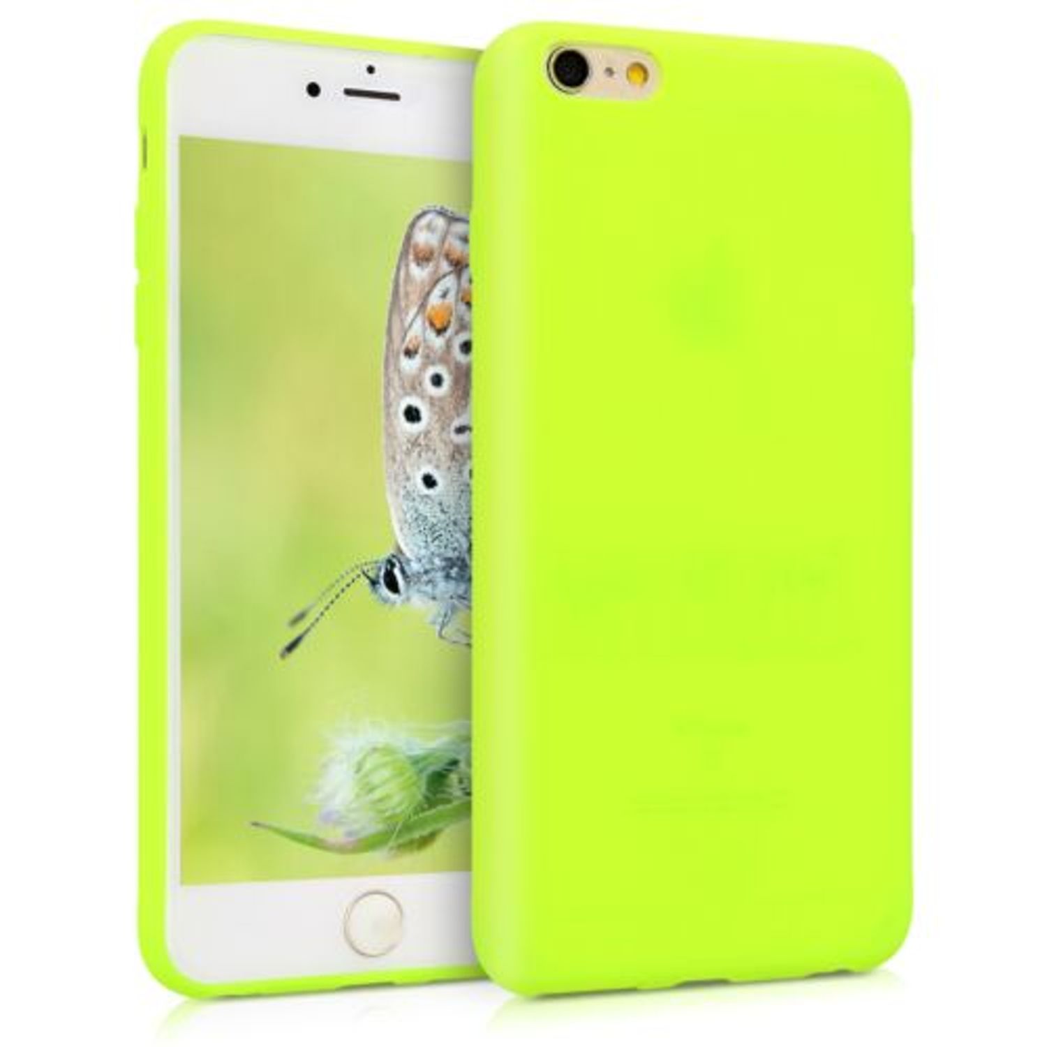 Husa pentru Apple iPhone 6 Plus/iPhone 6s Plus, Silicon, Galben, 45211.75 fotografia produsului