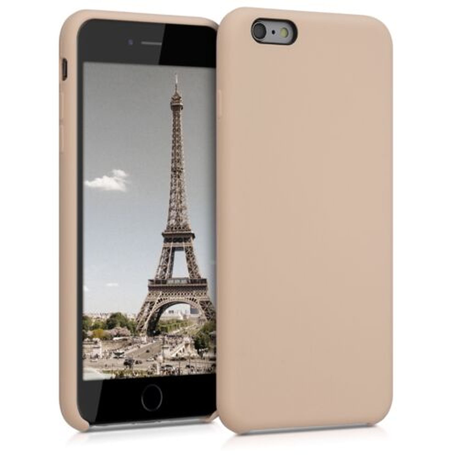Husa pentru Apple iPhone 6 Plus/iPhone 6s Plus, Silicon, Crem, 40841.154 fotografia produsului