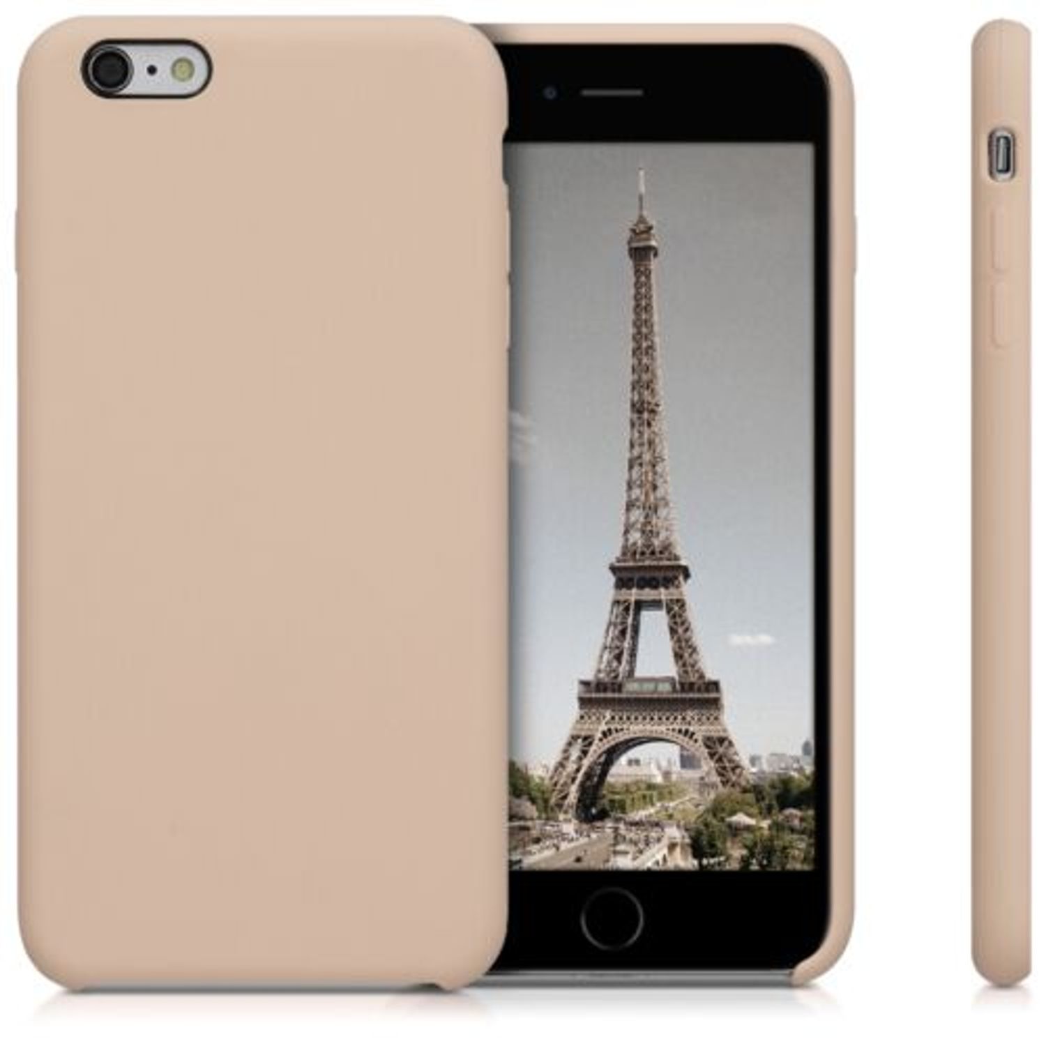 Husa pentru Apple iPhone 6 Plus/iPhone 6s Plus, Silicon, Crem, 40841.154 fotografia produsului View 2 L