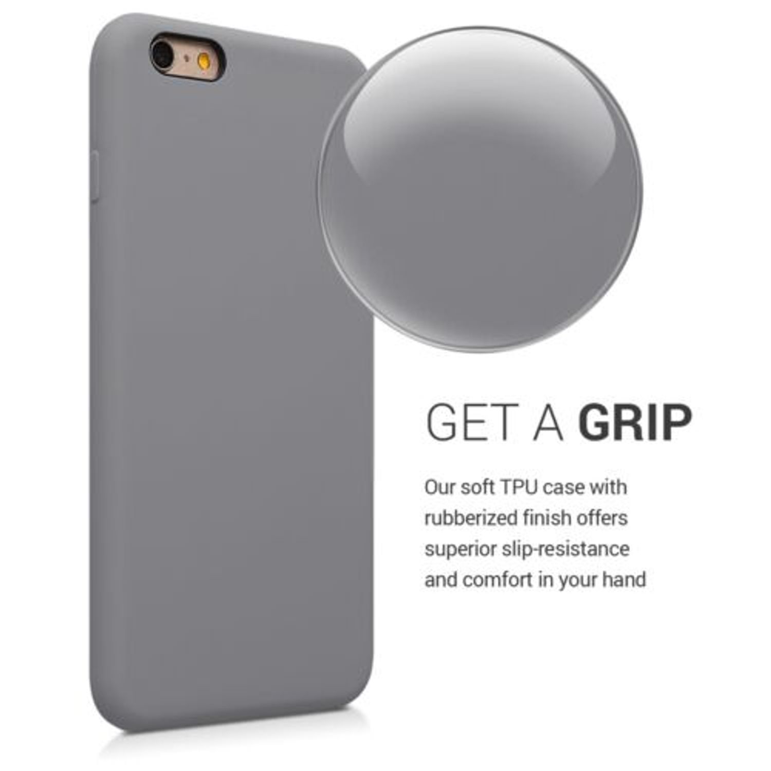 Husa pentru Apple iPhone 6 Plus/iPhone 6s Plus, Silicon, Gri, 40841.155 fotografia produsului View 4 L
