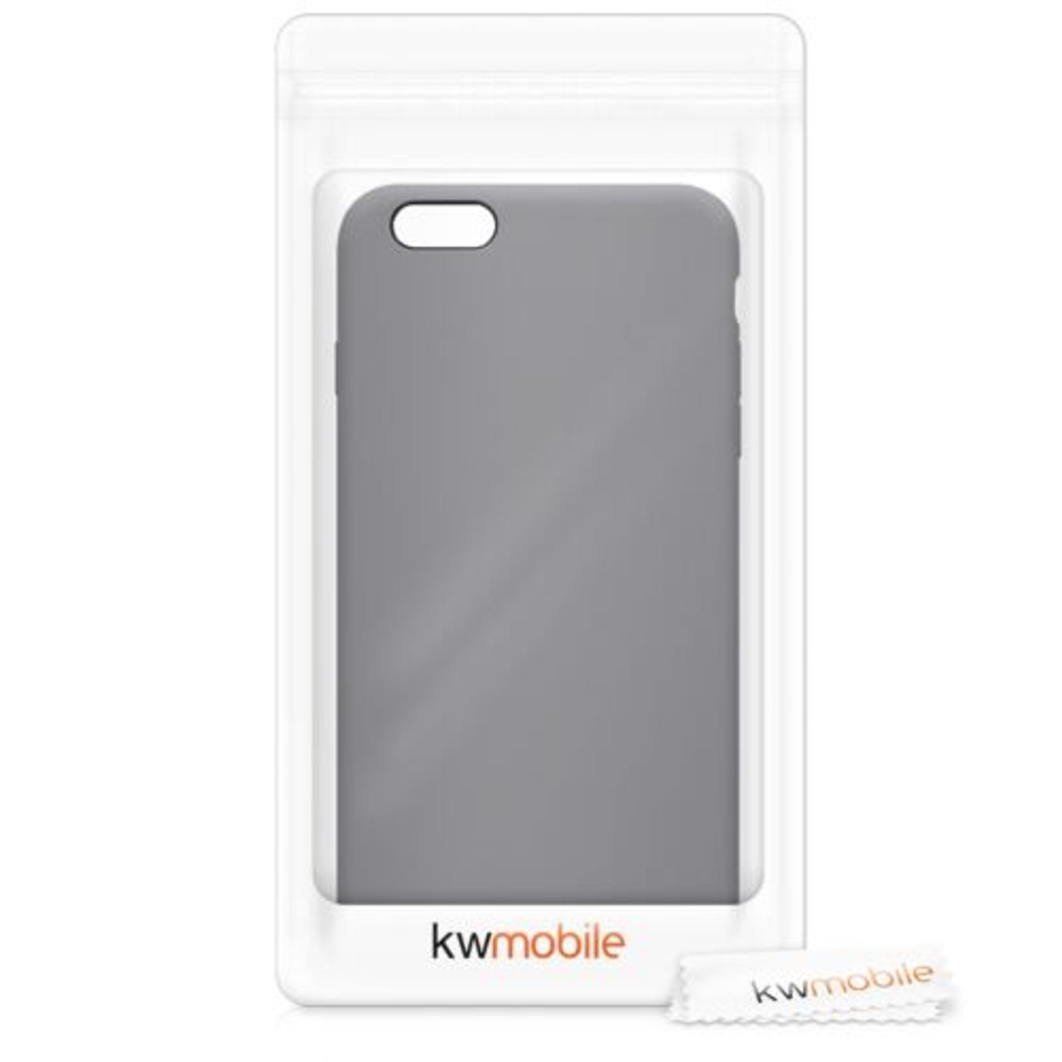 Husa pentru Apple iPhone 6 Plus/iPhone 6s Plus, Silicon, Gri, 40841.155 fotografia produsului View 8 L