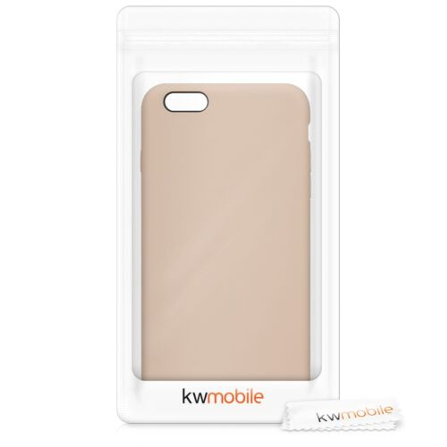 Husa pentru Apple iPhone 6 Plus/iPhone 6s Plus, Silicon, Crem, 40841.154 fotografia produsului View 7 L