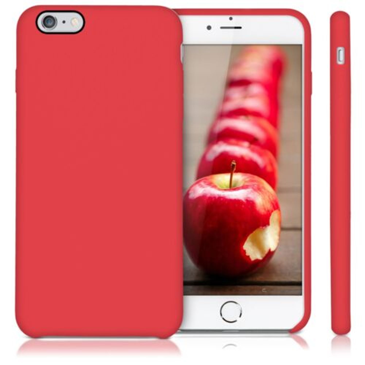 Husa pentru Apple iPhone 6 Plus/iPhone 6s Plus, Silicon, Rosu, 40841.09 fotografia produsului View 2 L