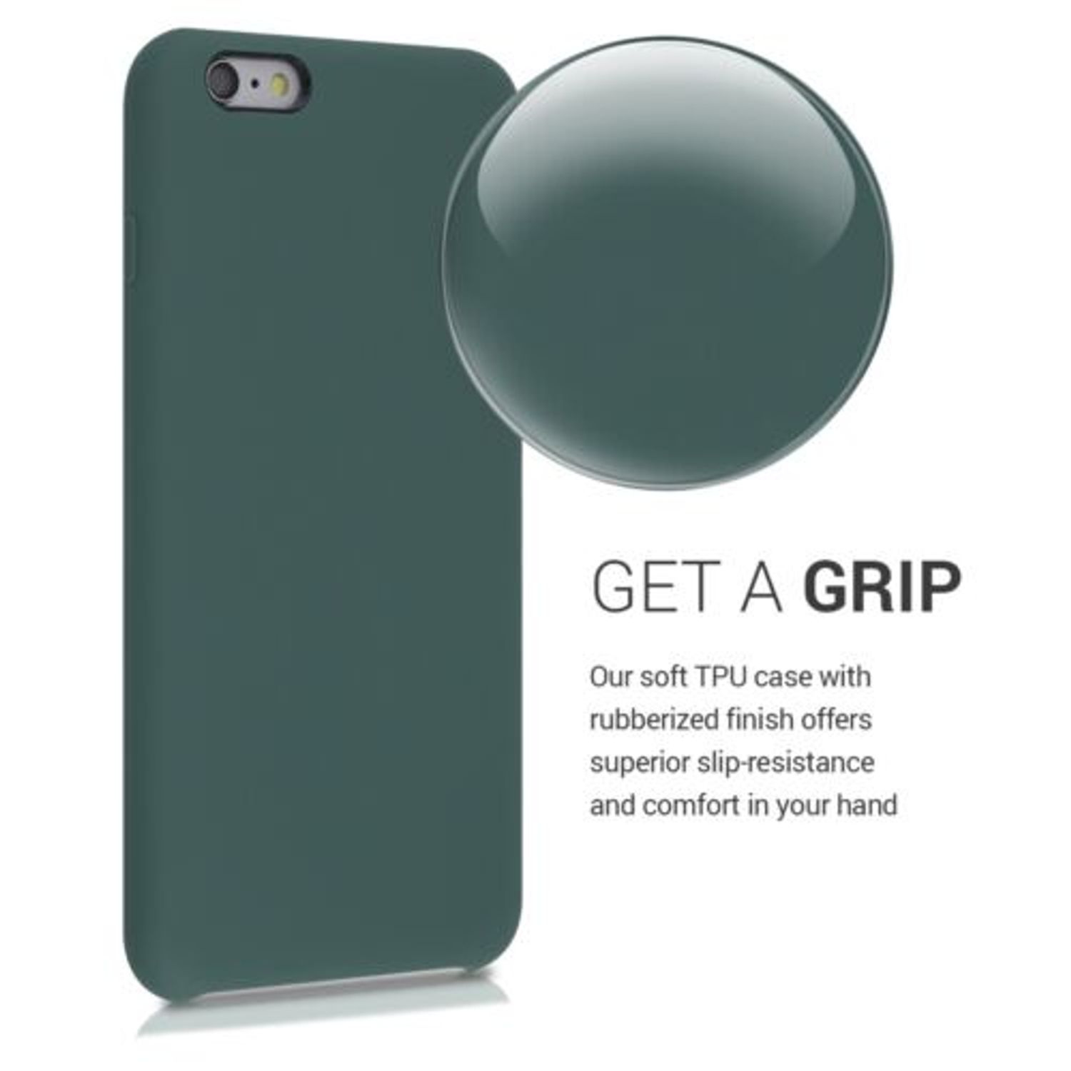 Husa pentru Apple iPhone 6 Plus/iPhone 6s Plus, Silicon, Verde, 40841.171 fotografia produsului View 5 L