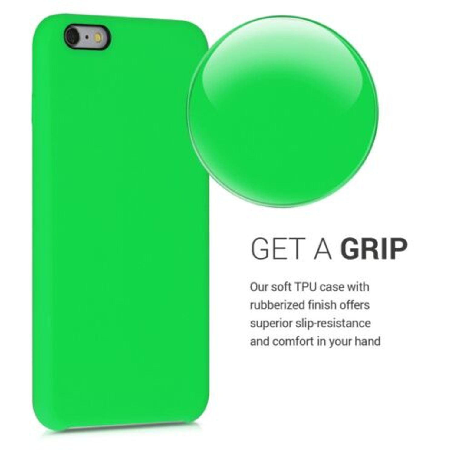 Husa pentru Apple iPhone 6 Plus/iPhone 6s Plus, Silicon, Verde, 40841.159 fotografia produsului View 4 L