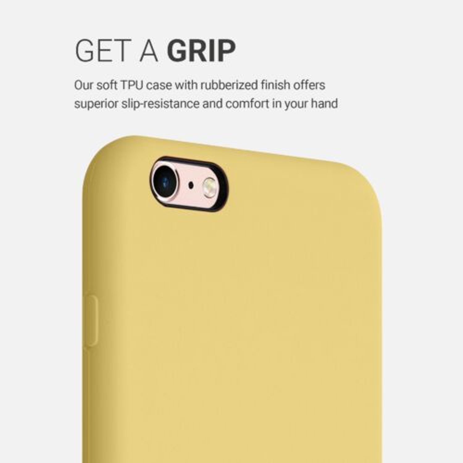 Husa pentru Apple iPhone 6 Plus/iPhone 6s Plus, Silicon, Galben, 40841.216 fotografia produsului View 4 L