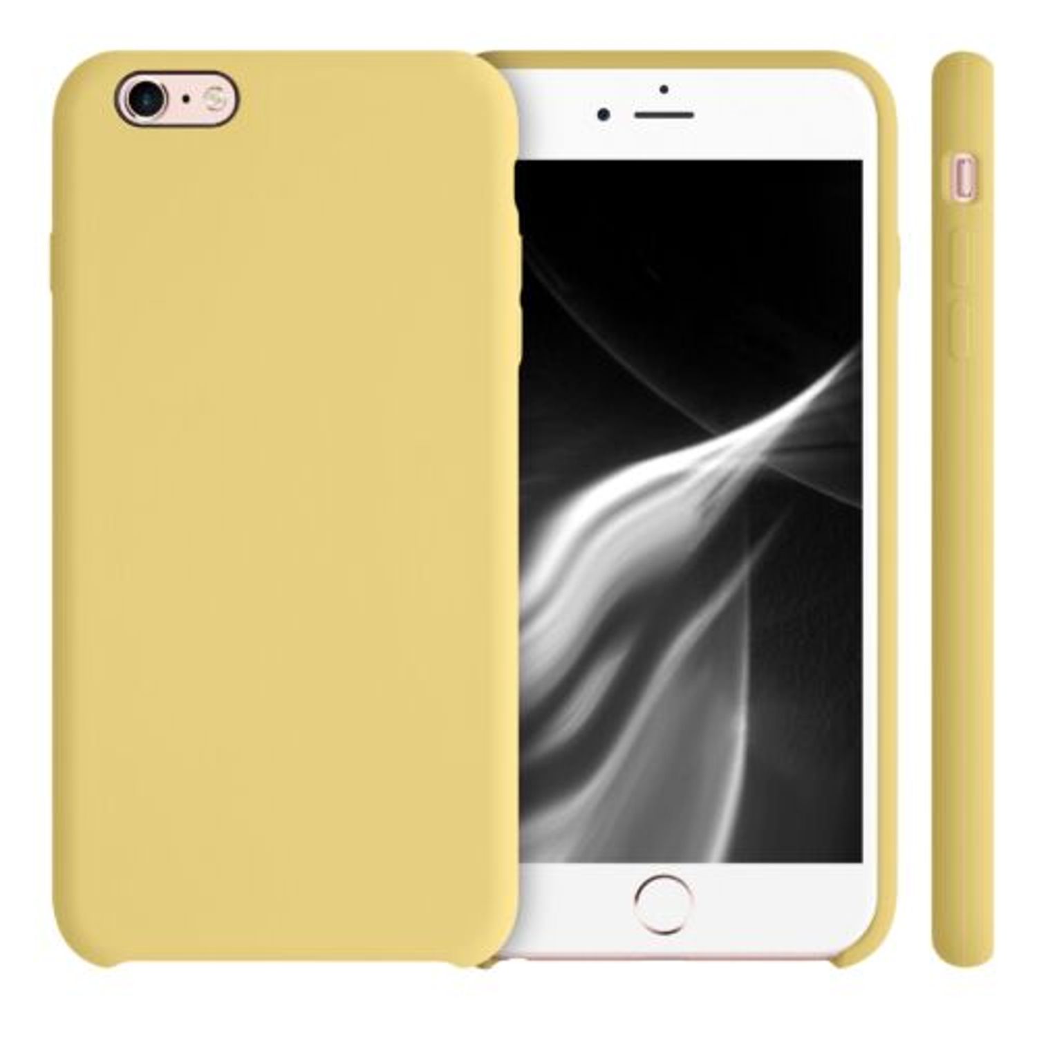 Husa pentru Apple iPhone 6 Plus/iPhone 6s Plus, Silicon, Galben, 40841.216 fotografia produsului View 2 L