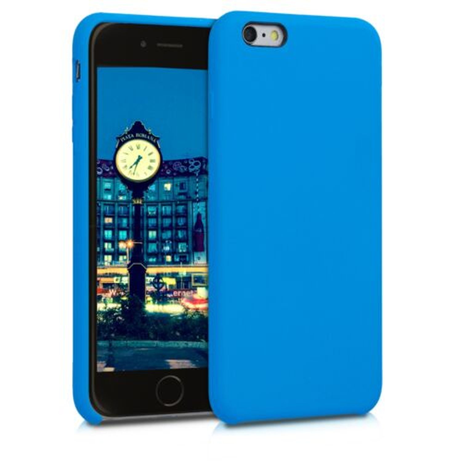 Husa pentru iPhone 6 Plus/iPhone 6s Plus, Silicon, Albastru, 40841.157 fotografia produsului